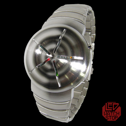 TWELVE 5-9 Q - Unique Japanese LED Watch - SS/Multi