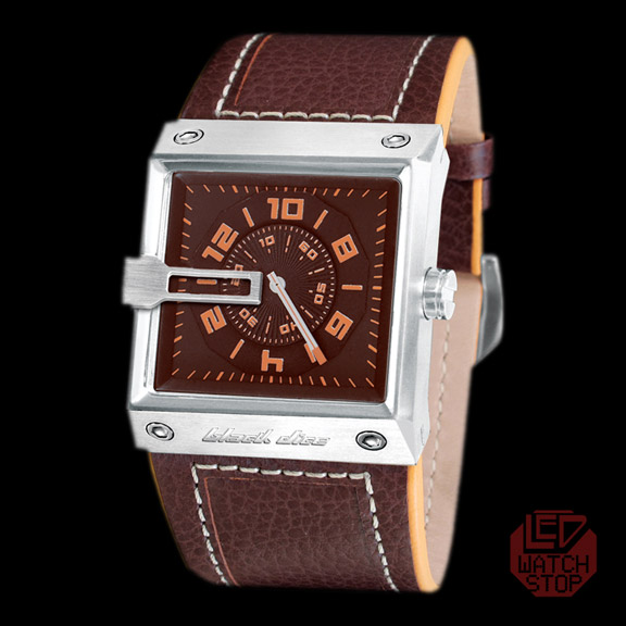 BLACK DICE: GRIND - Cool Urban Streetwear Watch - Brown/Orange