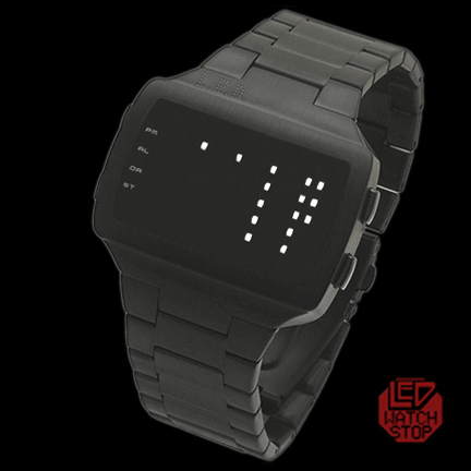 LIFE EVOLUTION DESIGN: Multifunction LED Watch - L69-062WT-BSM