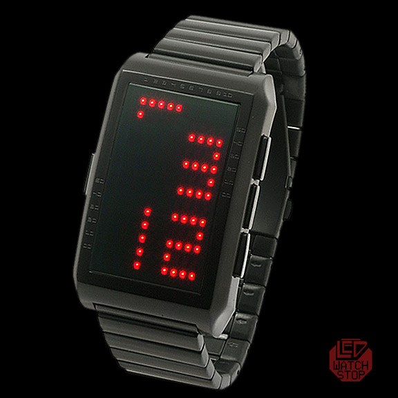 LIFE EVOLUTION DESIGN: Multifunction LED Watch - L130-012RD-BSM