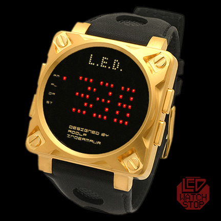 LIFE EVOLUTION DESIGN: Multifunction LED Watch - L69-073RD-BSR