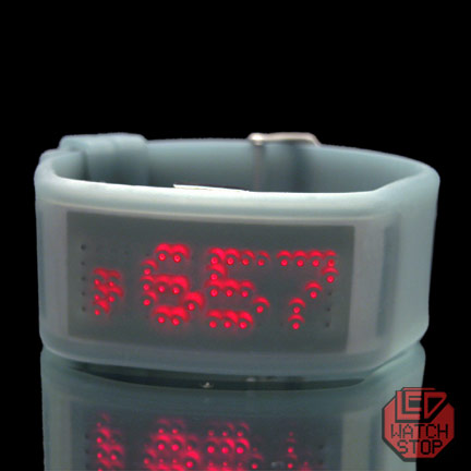 MATRIX CUFF - DIGITAL LED WATCH:  GEL