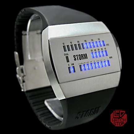 STORM VIBE Mirror LED Watch Blue LEDWatchStop